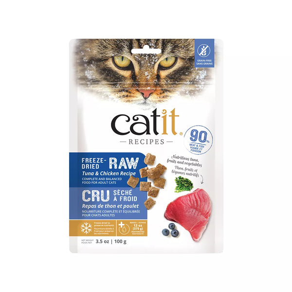 Catit Recipes Cat Food Freeze Dried Raw Tuna and Chicken Recipe