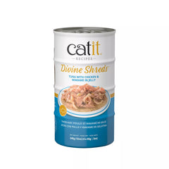 Catit Divine Shreds Wet Cat Food - Jelly, 4ct