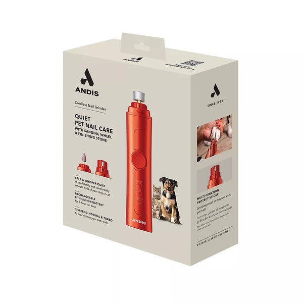 Andis Cordless 2-Speed Dog, Cat & Small Pet Nail Grinder