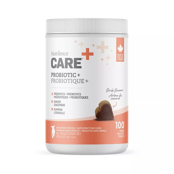 Nutrience Care® Probiotic+ Gastrointestinal Supplement Chews for Dogs - Duck, 100 count