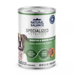 Natural Balance Specialized Nutrition Digestive & Immune Health Adult Wet Dog Food - Lamb & Rice