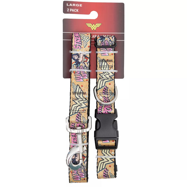 Buckle-Down Wonder Woman Dog Collar and Leash Set