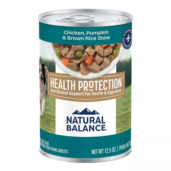 Natural Balance Health Protection Adult Wet Dog Food - Chicken & Pumpkin Stew, 12.5 oz