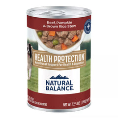 Natural Balance Health Protection Adult Wet Dog Food - Beef & Pumpkin Stew, 12.5 oz.