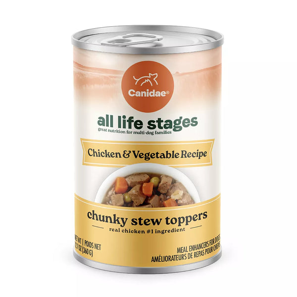 Canidae All Life Stages Chunky Stew Toppers All Life Stage Wet Dog Food - Chicken & Vegetable