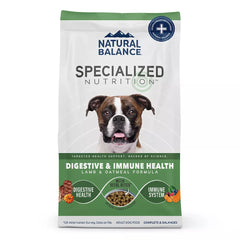 Natural Balance Specialized Nutrition Digestive & Immune Health Adult Dog Dry Food - Lamb & Oatmeal