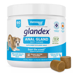Glandex® boot the scoot!™ Anal Gland Health Soft Chews for Dogs - Peanut Butter, 60 count