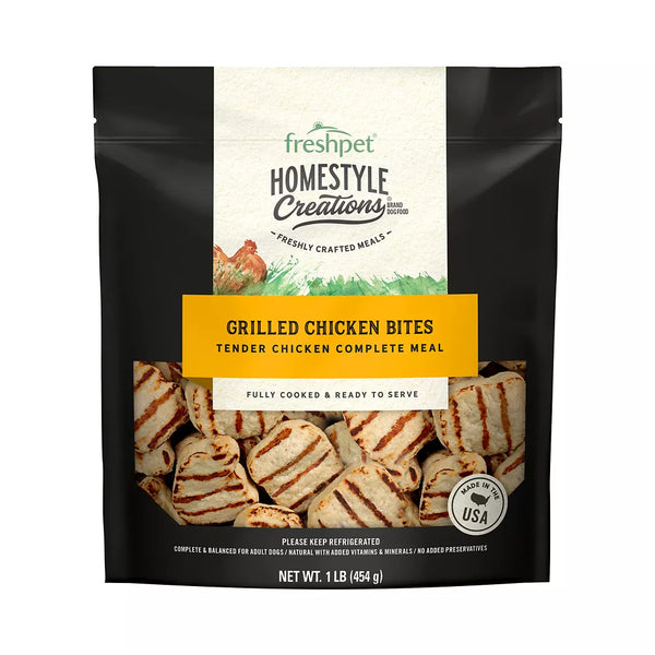 Freshpet Homestyle Creations Grilled Chicken Bites Adult Dog Food - 1 lb