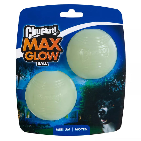 Chuckit!® Max Glow® Ball Dog Toy 2-Pack