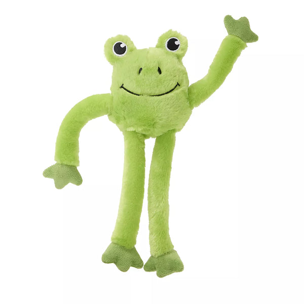 Joyhound® Crazy Comfy Frog Tug Squeaker Plush Dog toy