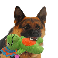 GMASON Dilophosaurus Squeaker Crinkle Plush Dog Toy