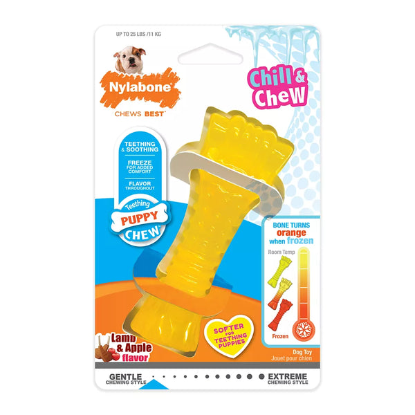 Nylabone® Chill & Chew Puppy Freezer Bone Chew Dog Toy