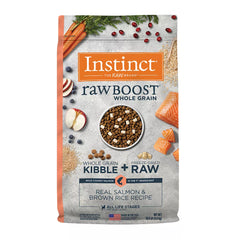 Instinct® RawBoost Whole Grain Kibble + Freeze-Dried Raw All Life Stage Dry Dog Food - Salmon & Rice