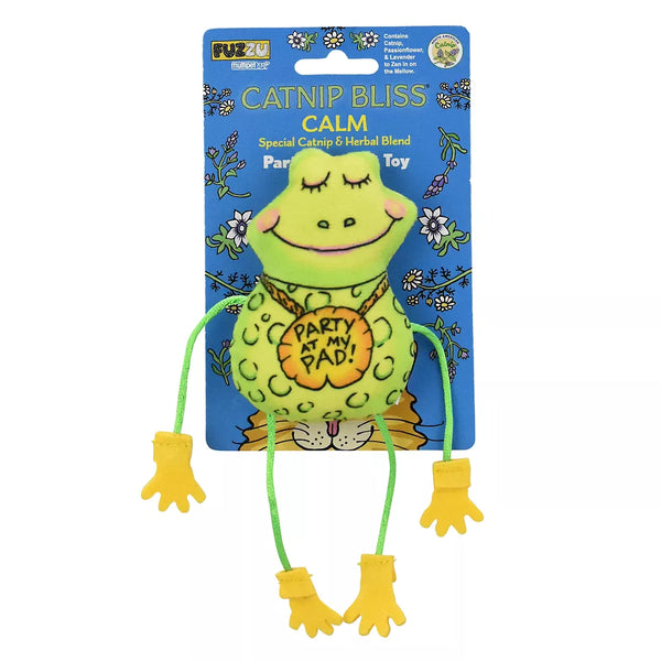 Multipet® Catnip Bliss Party Pad Frog Cat Toy