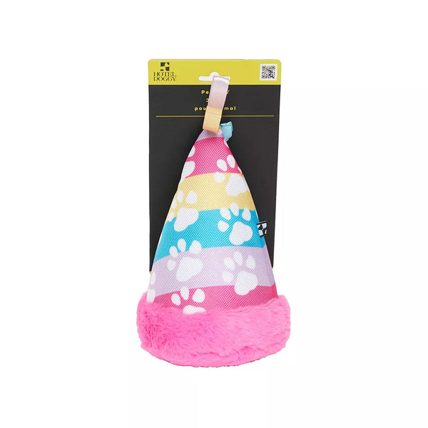 Hotel Doggy Birthday Hat Plush Dog Toy