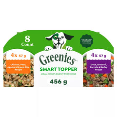 Greenies Adult Wet Dog Food Smart Topper - Chicken and Duck Variety Pack 8 Count