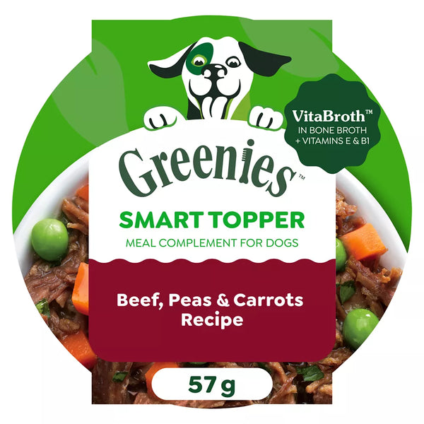 Greenies Smart Topper Adult Wet Dog Food - Beef, Peas & Carrots