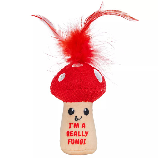 Catstages A Really Fungi Mushroom Kicker Catnip Stuffed Dental Cat Toy