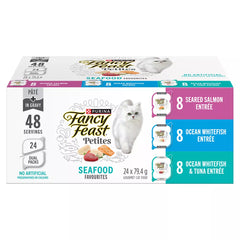 Fancy Feast Petite Wet Cat Food - Seafood 24 Count