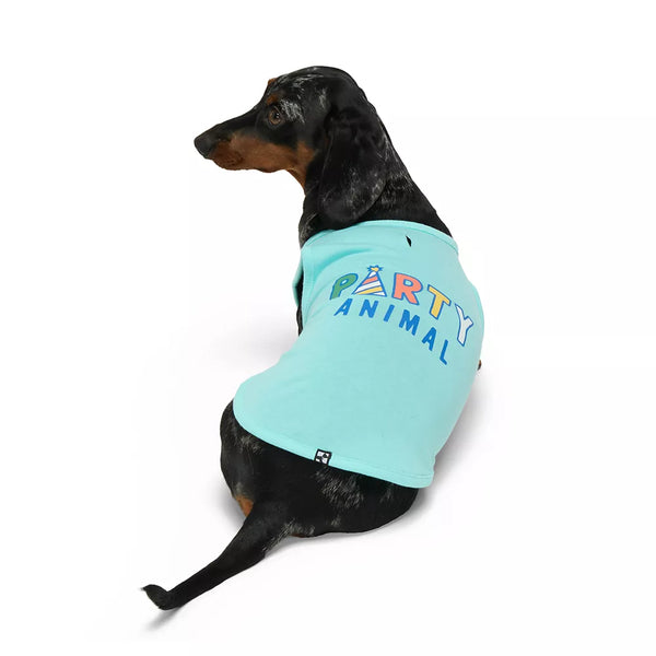Hotel Doggy Birthday Theme "Party Animal" Dog Tank Top - Blue