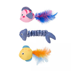 Whisker City® Fish Cat Toy 3 Count