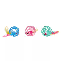 Whisker City® Mesh & Spring Cat Toy 3-Pack