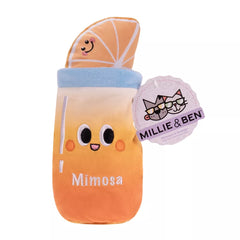 Millie and Ben Mimosa with Orange Nosework Plush Dog Toy 2-Pack
