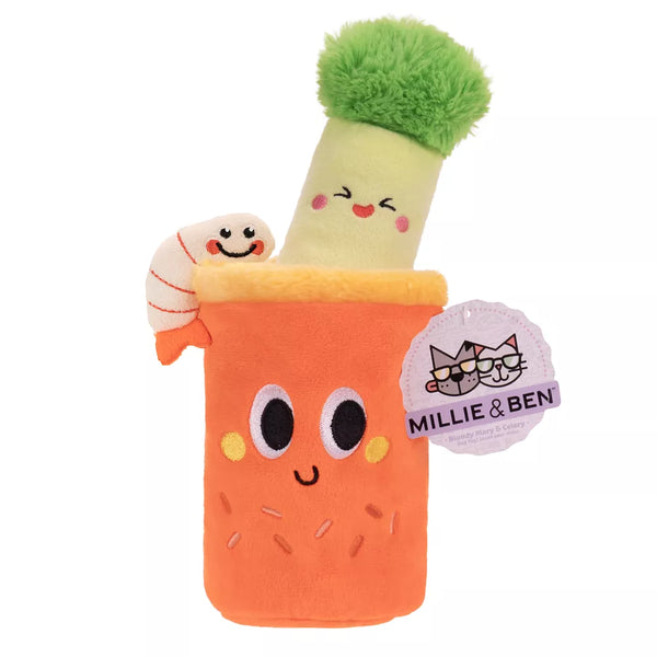 Millie & Ben  Bloody Mary with Celery Nosework Plush Dog Toy 2-Pack