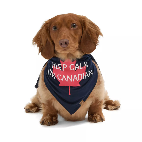 HOTEL DOGGY Canada Day "Keep Calm" Jersey Bandana