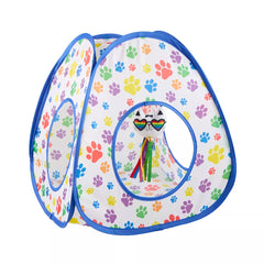You Are Loved Paw Print Pop-Up Tent Cat Toy