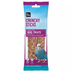 All Living Things Crunchy Sticks - Strawberry Flavored Bird Treats for Parakeets, 2 Count