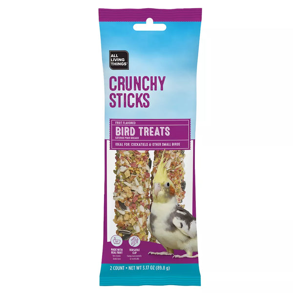 All Living Things® Fruit Flavored Cockatiel Crunchy Sticks - 2 Count