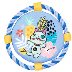 Disney Lilo & Stitch Scrump Floating Frisbee Rope Ring Dog Toy