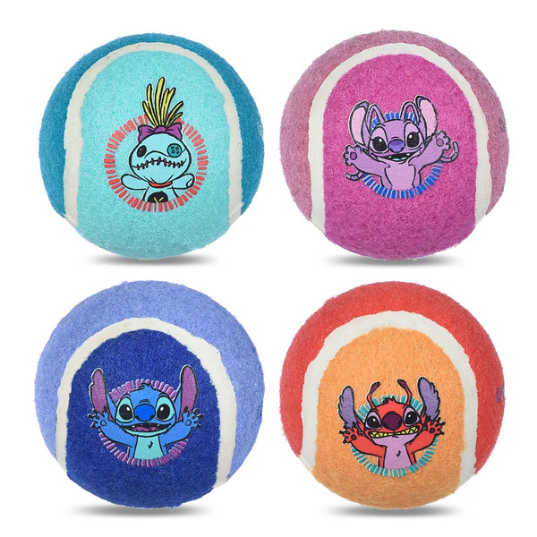 Disney Lilo and Stitch Floating Balls Dog Toy 4 Count