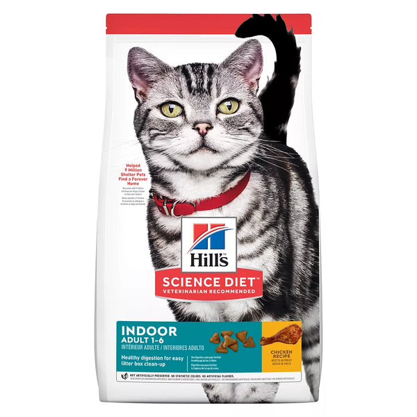 Hill's Science Diet Indoor Adult Cat Dry Food - Chicken, 15.5 lb