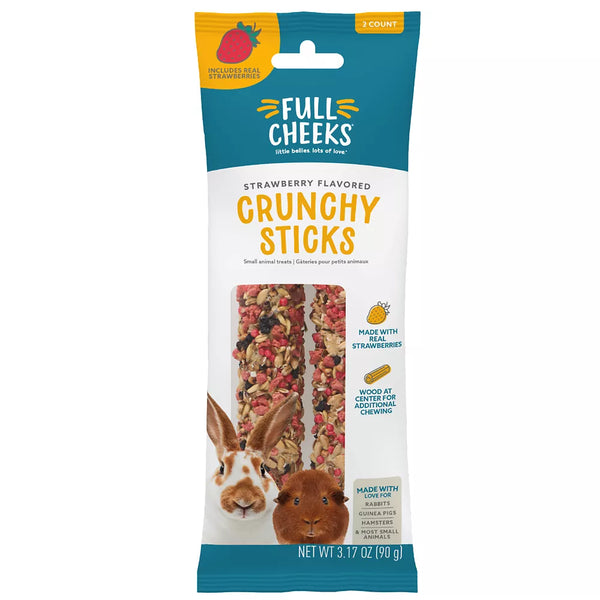 Full Cheeks™ Small Pet Crunchy Sticks - Strawberry