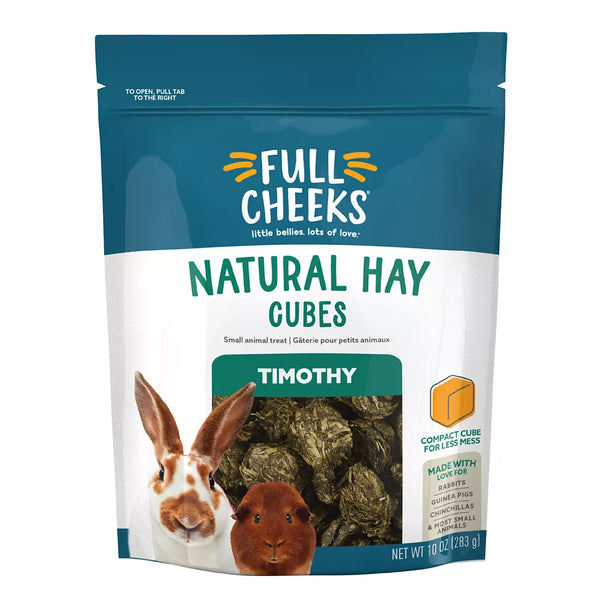 Full Cheeks™ Natural Hay Cubes - Timothy