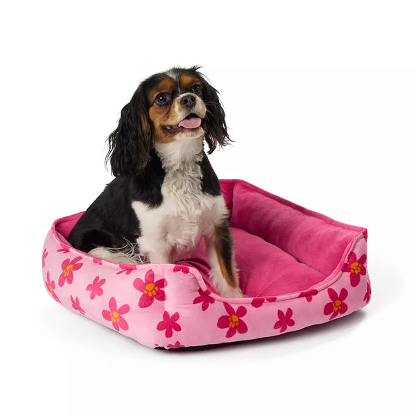 Top Paw® Floral Cuddler Dog Bed