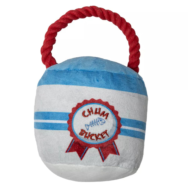 GMason Jaws Chum Bucket Plush Dog Toy