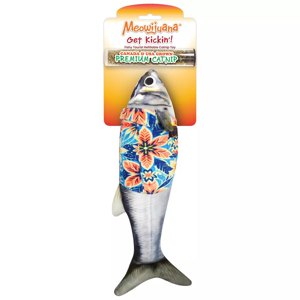 Meowijuana® Get Kickin' Big Fishy Tourist Catnip Kicker Cat Toy