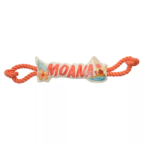 Disney Moana Squeaker Crinkle Rope Plush Dog Toy