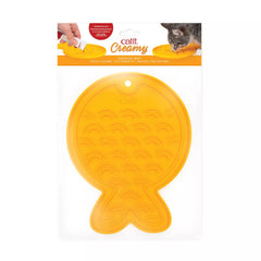 Catit Creamy Feeding Lick Mat for Cats, Fish Shape