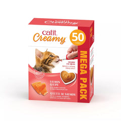 Catit Creamy Salmon Flavour Cat Treat, 50 ct