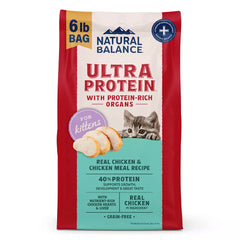 Natural Balance Ultra Protein Kitten Dry Cat Food, Real Chicken & Chicken Meal Recipe