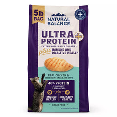 Natural Balance Ultra Protein+ Dry Cat Food, Immune and Digestive Health Real Chicken & Chicken Meal