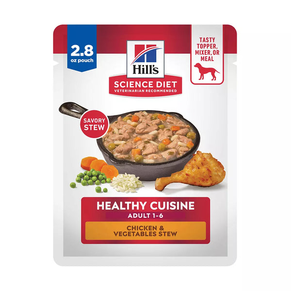 Hill's Science Diet Healthy Cuisine Adult Wet Dog Food Topper - Chicken & Vegetable, 2.8 oz