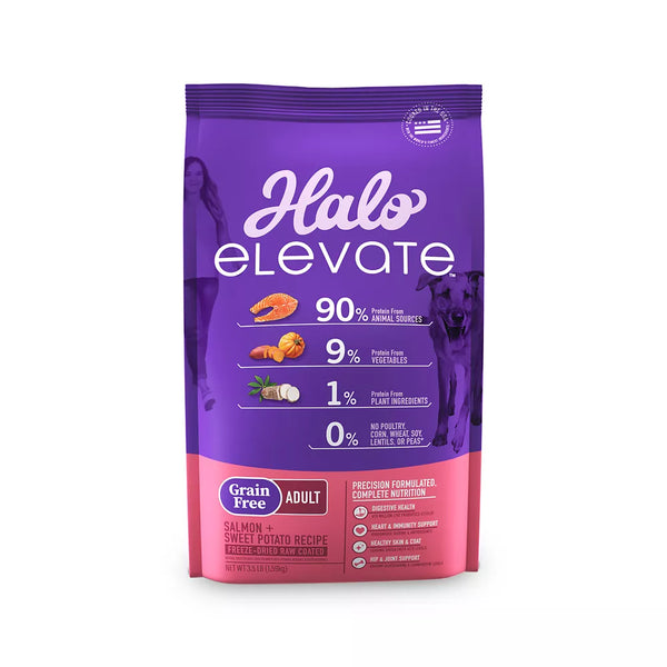Halo Elevate Grain-Free Adult Dry Dog Food - Salmon and Sweet Potato Recipe