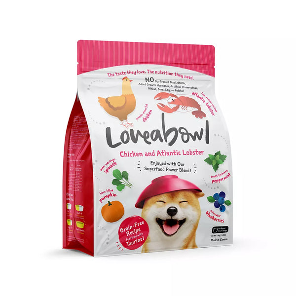 Loveabowl Dry Dog Food - Chicken with Atlantic Lobster