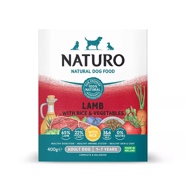 Naturo Adult Dog Wet Food - Lamb with Rice and Vegetables