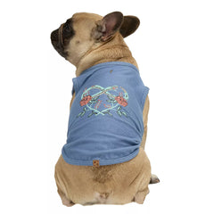 Hotel Doggy "Infinity Love & Roses" Jersey Tank Top T-shirt for Dogs
